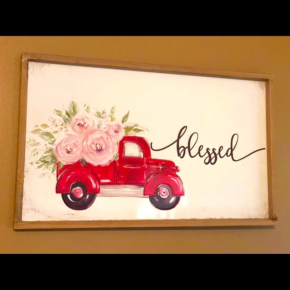 In Search of Farm Truck blessed Wall Picture